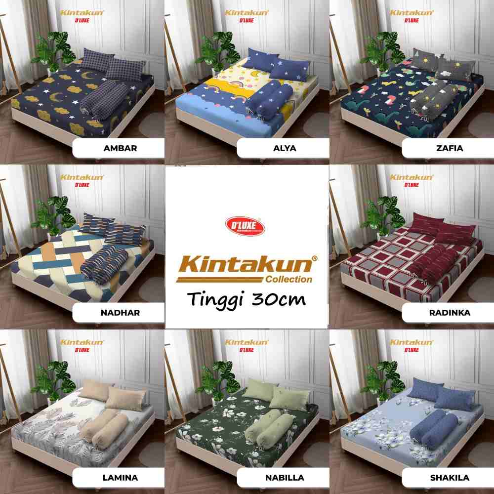 Kintakun Dluxe - Sprei King T30 (180x200) tinggi 30 Terlaris pilihan