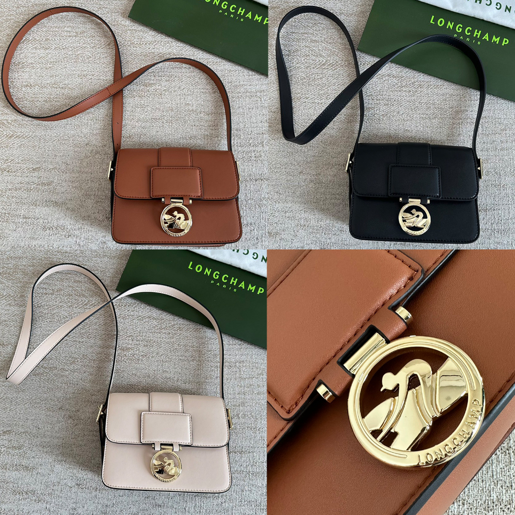 Ori Long-champ 2023 NEW Cowhide Material Ladies Shoulder Bag Messenger Bag