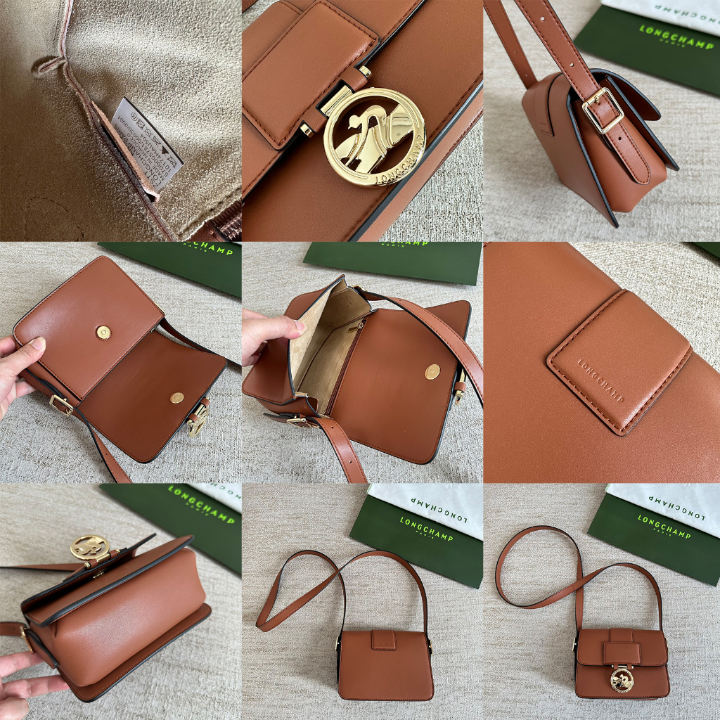 Ori Long-champ 2023 NEW Cowhide Material Ladies Shoulder Bag Messenger Bag