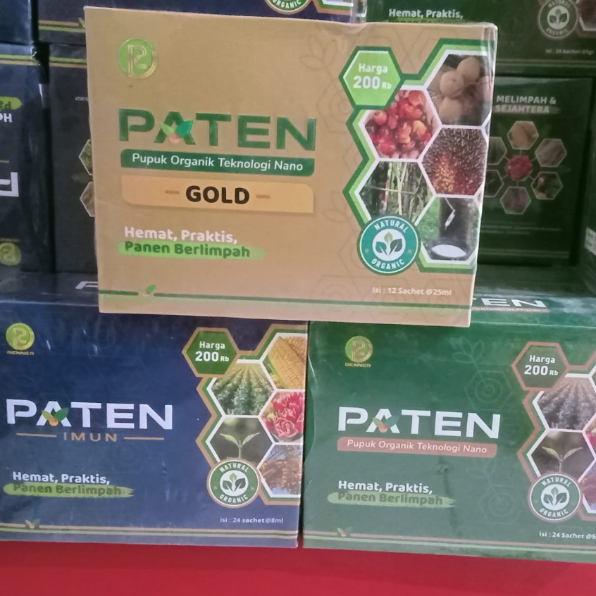 PUPUK ORGANIK | PUPUK SAWIT PATEN GOLD 12 SACHET / BIRU 24 SACHET / HIJAU 24 SACHET | PUPUK PATEN DI