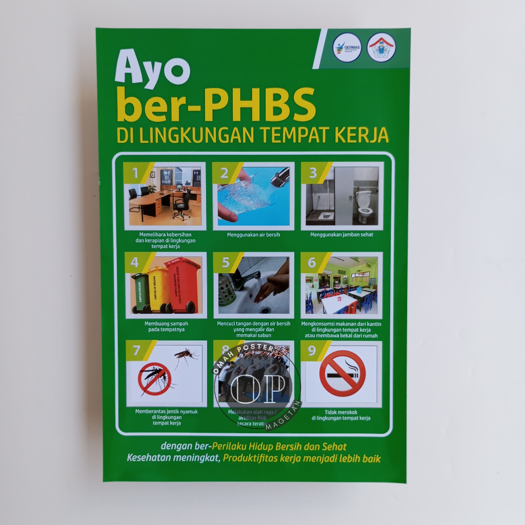 Poster PHBS di Lingkungan Kerja - Poster Ayo PHBS