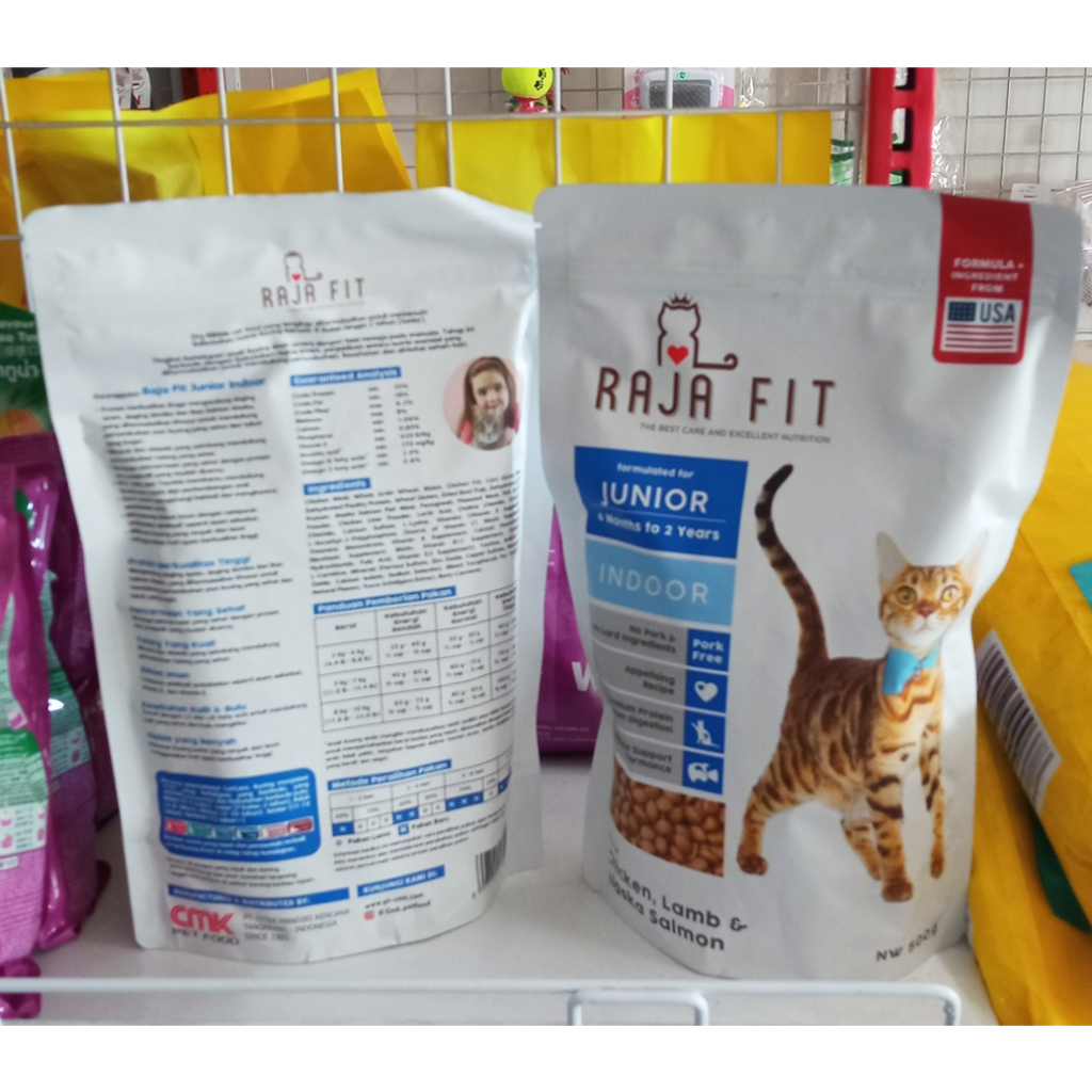 MAKANAN KUCING RAJA FIT JUNIOR  RAJAFIT 500 GRAM CAT FOOD