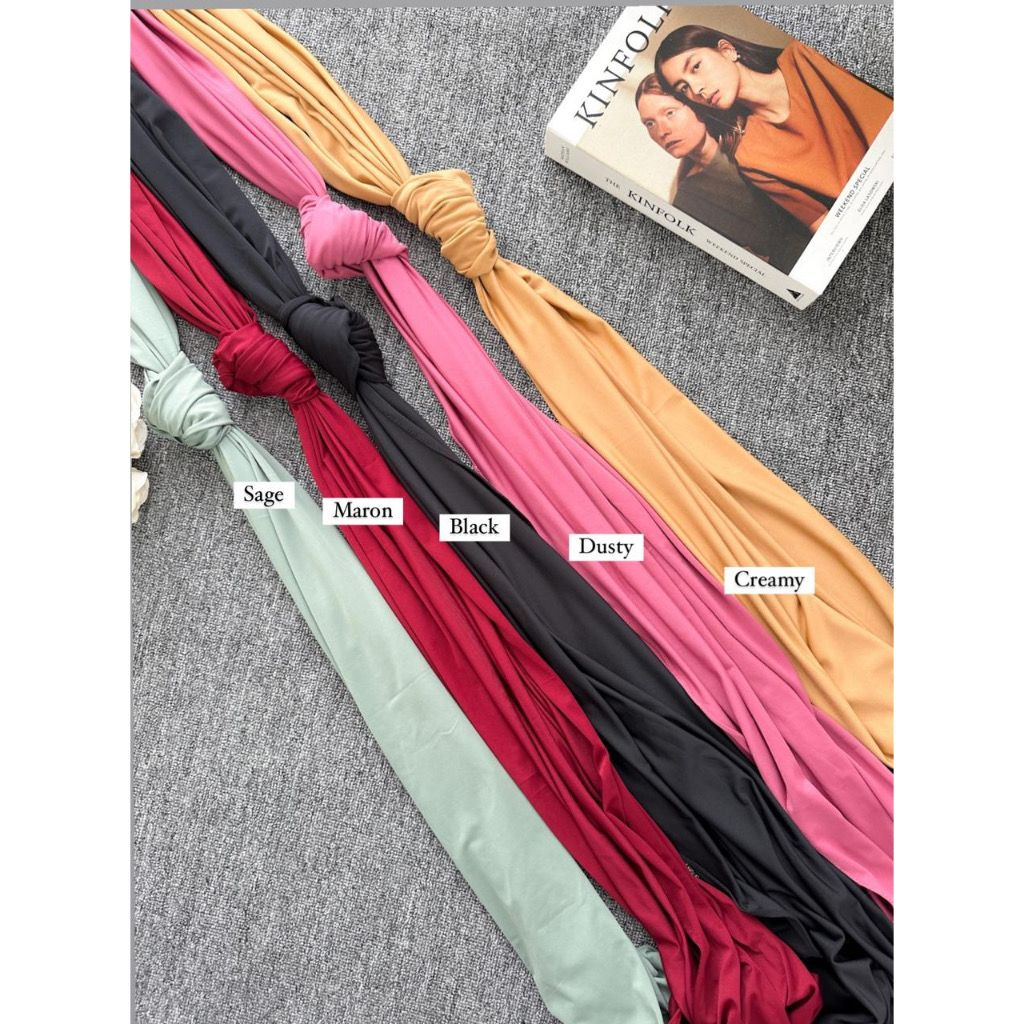 KANIYA HIJAB PASHMINA MLEYOT JILBAB INSTAN KAOS JERSEY FLOWY PREMIUM (KJI)