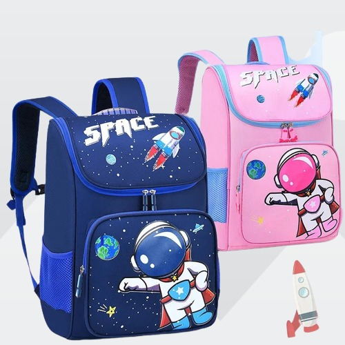 Tas sekolah anak laki laki astronot tas ransel untuk anak SD SMP FREE raincover untuk tas