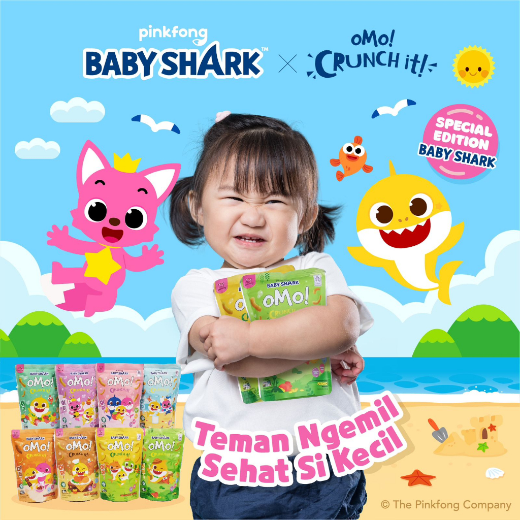 OMO! CRUNCH IT Snack Sehat Bayi 8 Bulan+/Makanan bayi/cemilan bayi