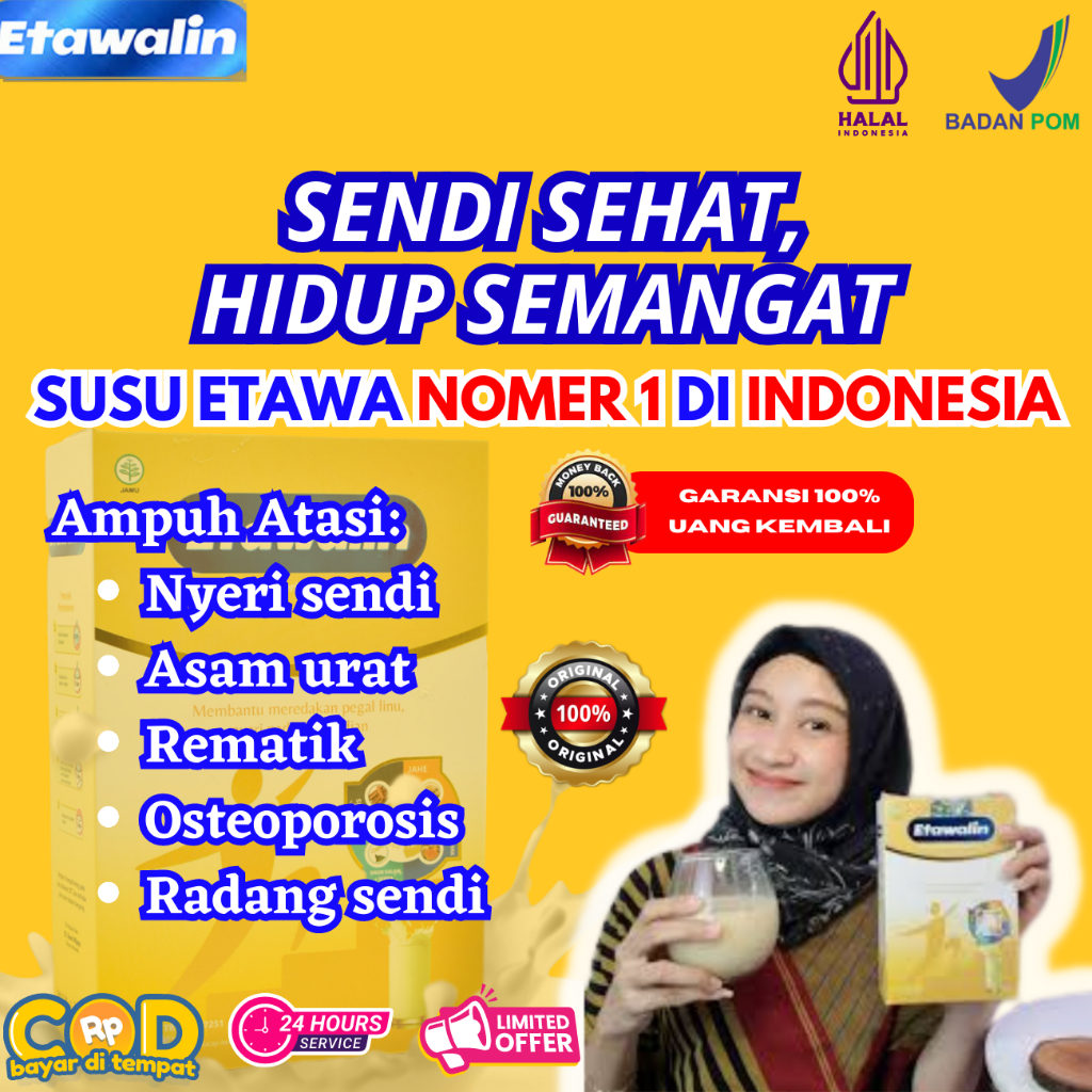 

(BELI SEKARANG!!!) ETAWALIN - Susu Kambing Etawa - Solusi Atasi Radang Sendi Nyeri Tulang | Kesehatan Susu Bubuk Murni Terbaik Termurah Terlaris Asli Original Halal MUI & BPOM | Tanpa Efek Samping | Bisa COD