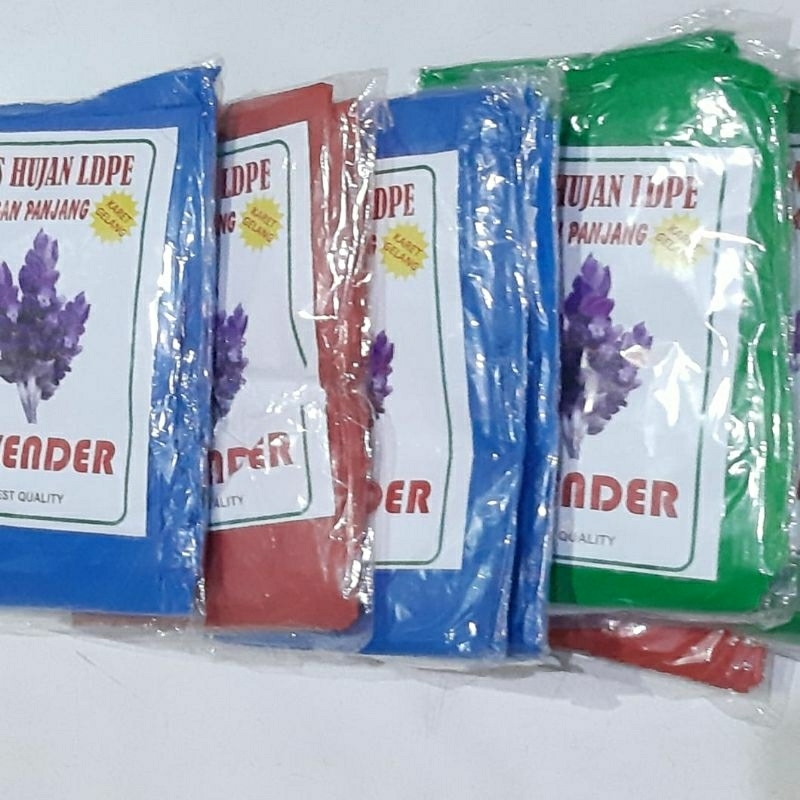 UA Jas Hujan HDPE / LAVENDER. Harga untuk 12 PCS