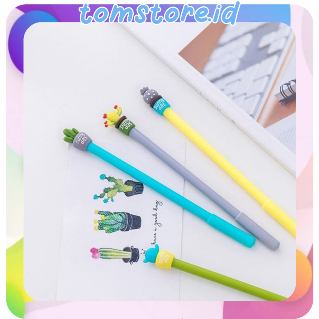 

TOMSTORE.ID Pena Karakter Kaktus Pulpen Cactus Karakter Lucu Warna Warni Bolpen Cute Tinta Gel Alat Tulis Kantor Sekolah Murah Import S077