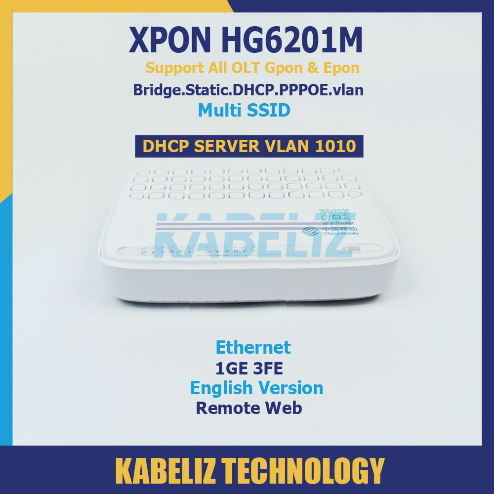 ONU XPON HG6201M SUPPORT ALL OLT EPON DAN ALL OLT GPON TANPA ADAPTOR