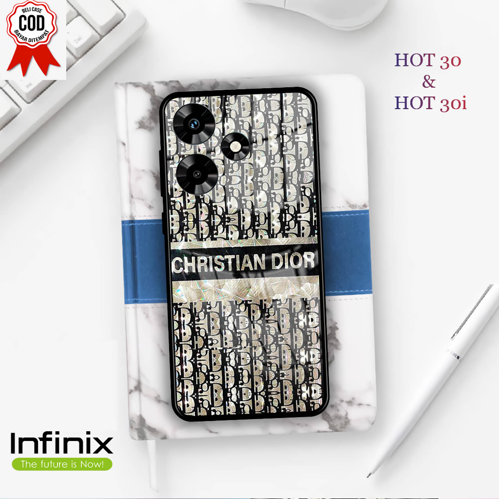 Softcase Kaca INFINIX HOT 30 &amp; 30i  - Case Handphone INFINIX HOT 30 &amp; 30i [T03]