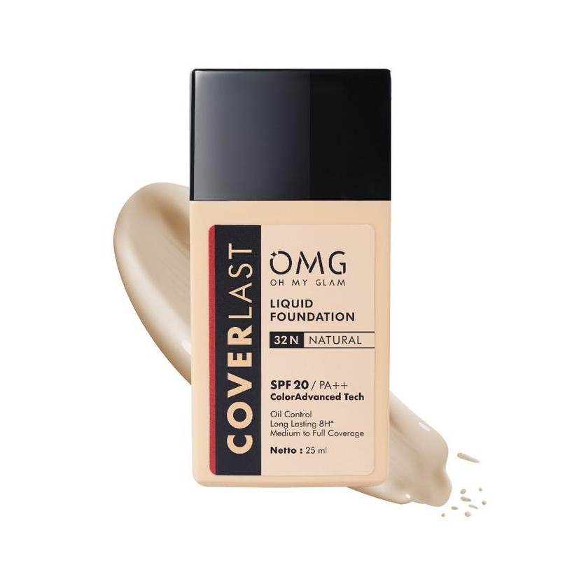 ✿ELYSABETHME✿ OMG makeup coverlast liquid foundation alas bedak tahan lama alas bedak anti wajah berminyak