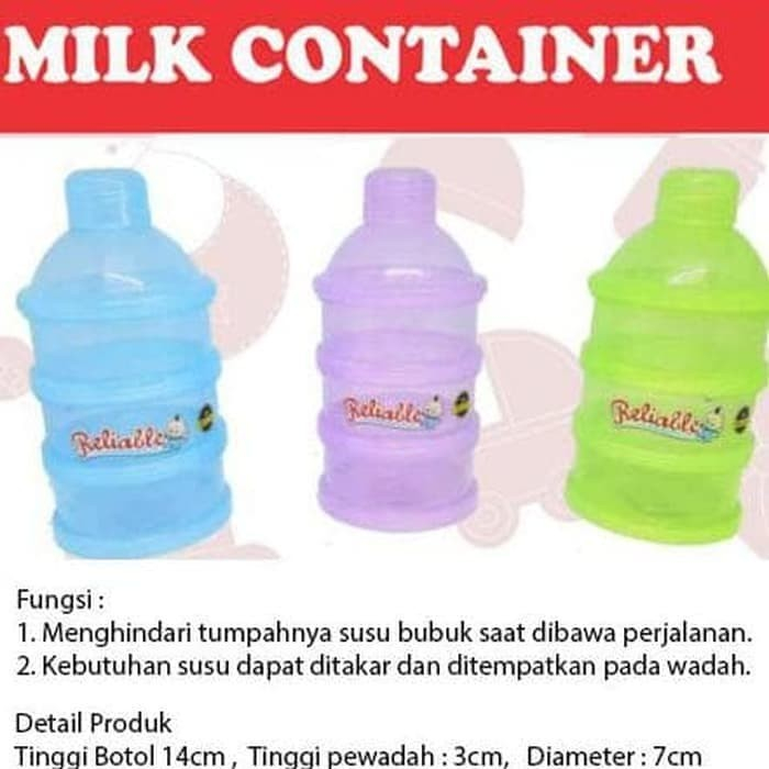 Reliable Milk Powder Container /  Tempat Susu Bubuk Bayi