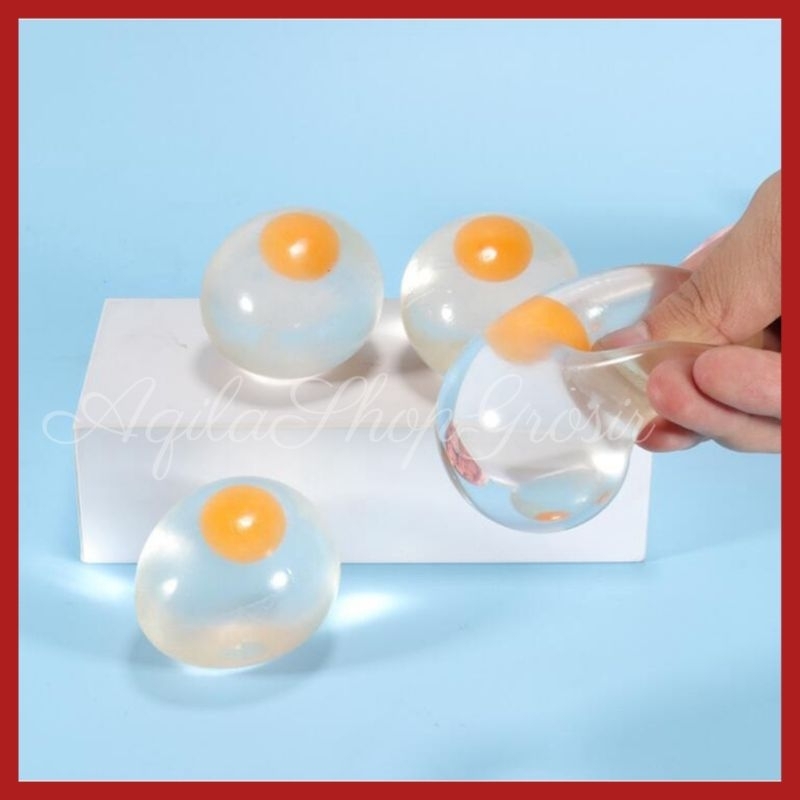 MAINAN BOLA REMAS BANTING EGG SPLAT TOY / SQUISHY TELOR ANTI STRESS
