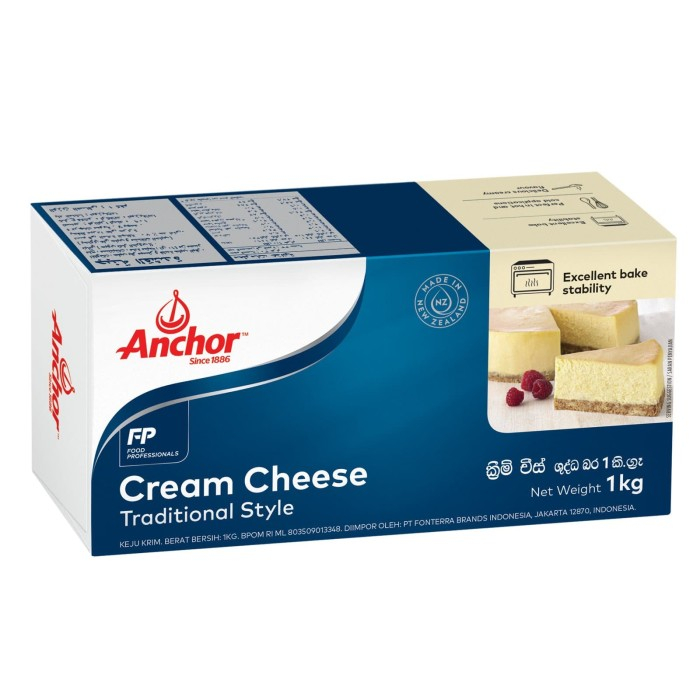 

ANCHOR Cream Cheese Kemasan REPACK 250 Gram Gojek Grab Instant Only