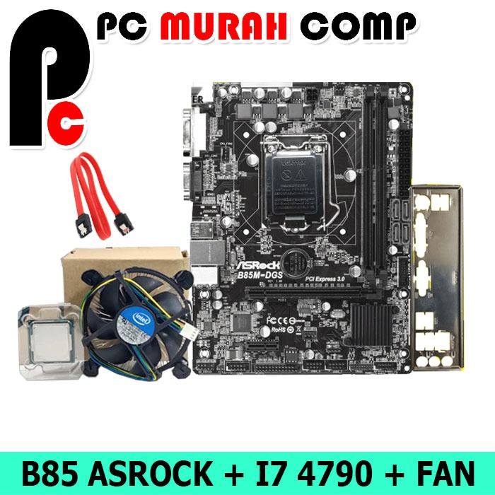 Paket Mobo 1150 DDR3 B85 Plus Processor i7 Gen4/ 4770