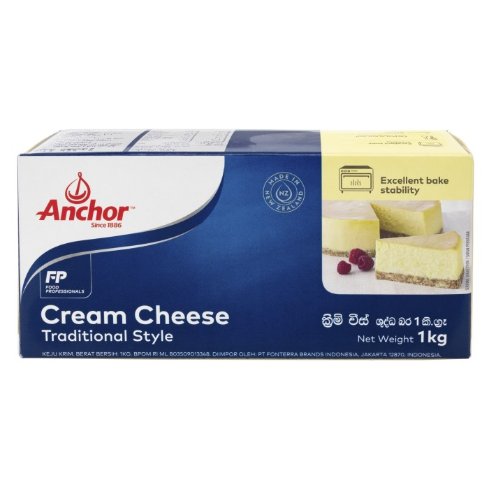 

ANCHOR Cream Cheese 1 Kg Khusus Gojek Grab Instant Only