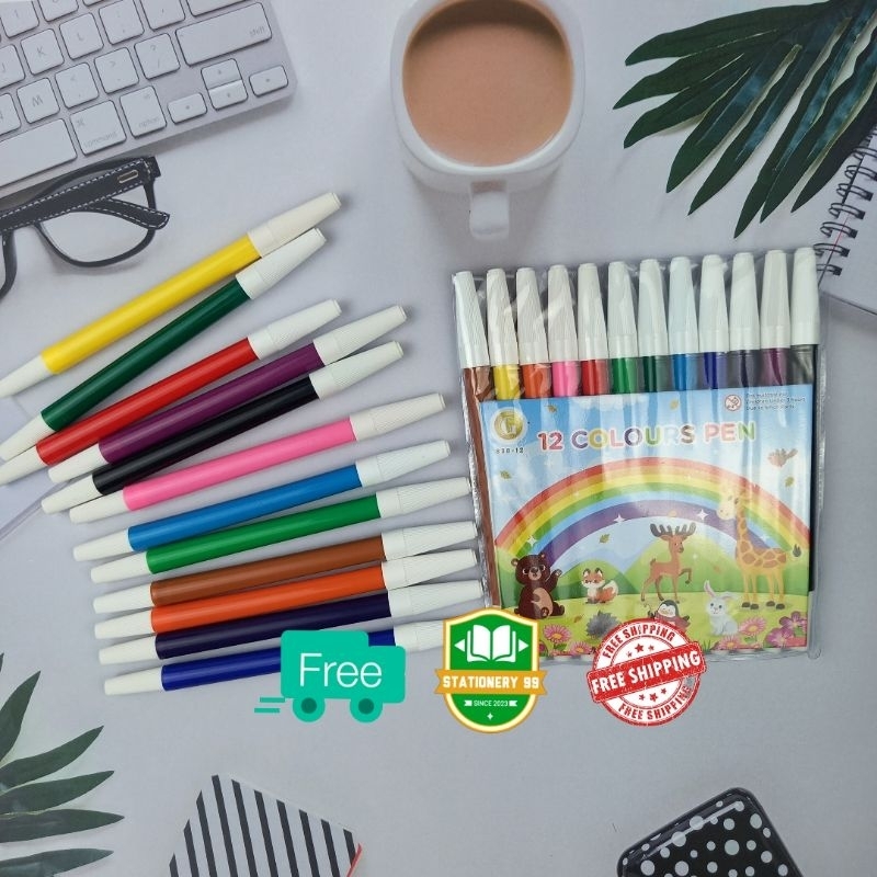 

Colours 12Pen/Spidol 12 Warna Murah/Alat Melukis/Mewarnai