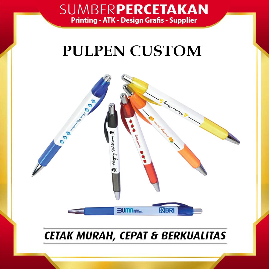 

Custom Pulpen Souvenir bisa untuk caleg / partai harga murah
