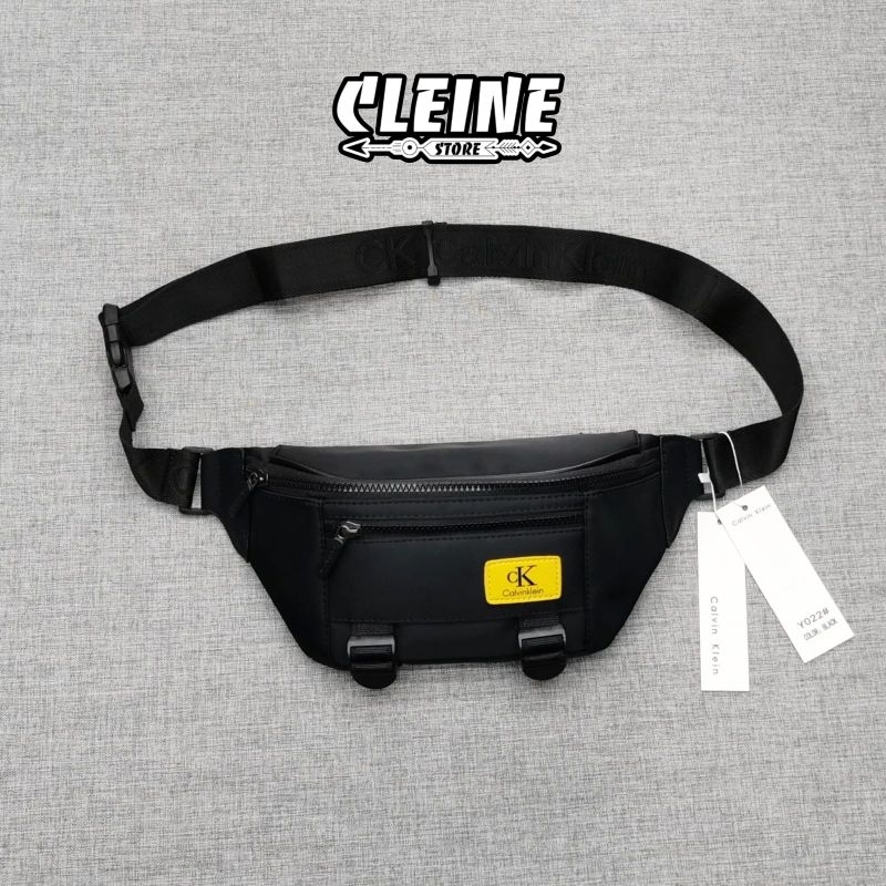 Waist Bag / Tas Pinggang Pria Nylon Black