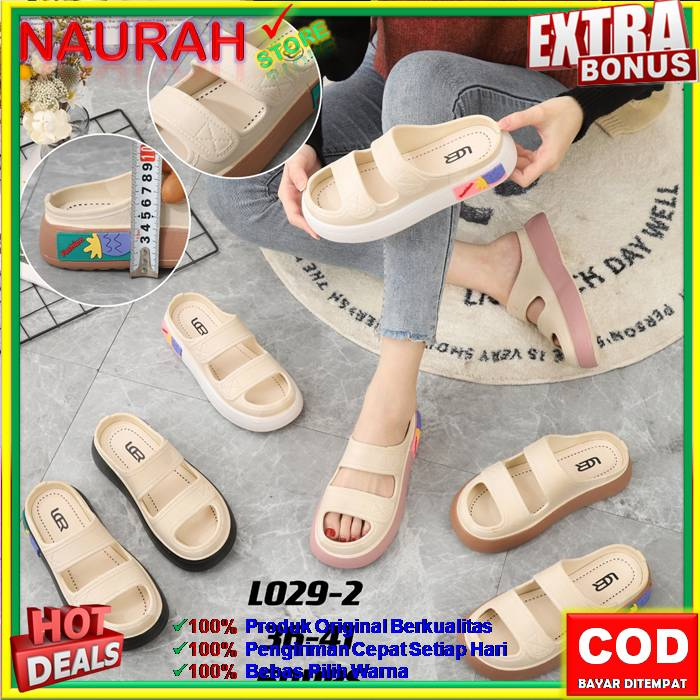 SANDAL SLOP WANITA ALINA 029 B1 SENDAL VIRAL BAIM 100% ORIGINAL KUALITAS IMPORT JELLY PVC RUBBER ANTI SLIP NYAMAN EMPUK LUCU TERBARU TERMURAH