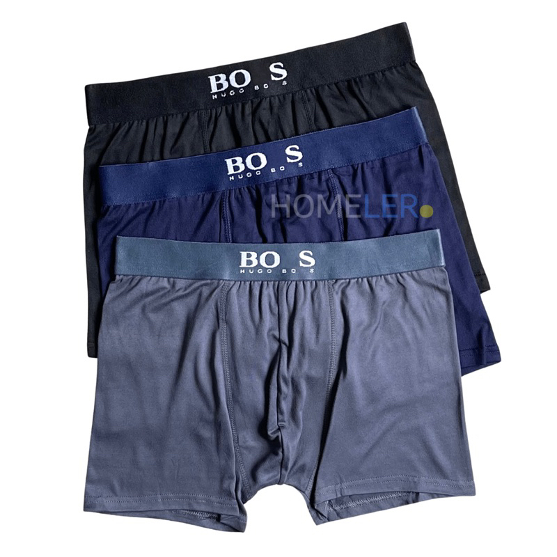 Boxer Men's Briefs (1 Box Isi 3 Pcs) / Celana Dalam Pria Boxer Dewasa / Sempak Pria