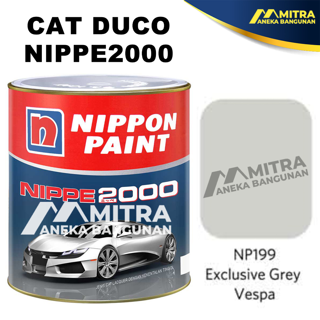 Promo Cat Duco Nippe 2000 1 Liter Np199 Exclusive Grey Vespa / Cat Mobil Cat Kayu Cat Besi Nippon