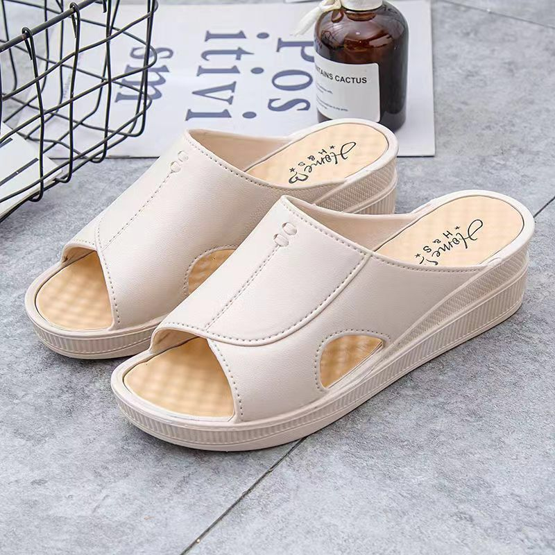 GROSIRTAS TG1744 Sandal Wedges Wanita Casual Import HS/ Sandal Slop Wedges Wanita