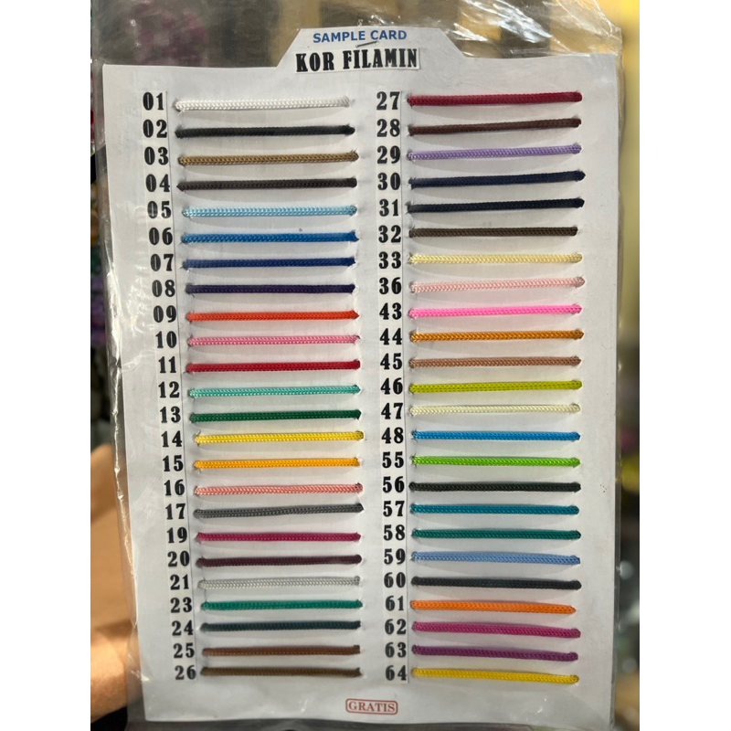 

Kor Filamin Warna Warni / Kor Filamin Murah