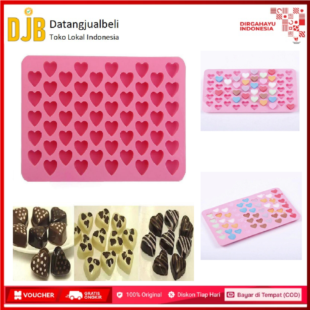 

Cetakan Coklat Es Batu Ice Cube Tray Mold Model Love - HP816 - Pink