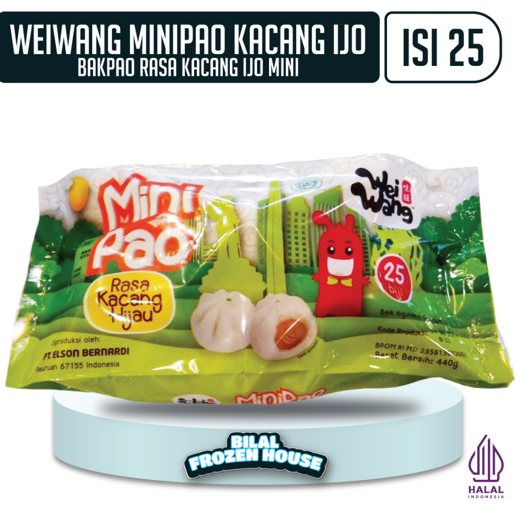 

Weiwang Minipao Kacang Ijo - Bakpao Kacang Ijo Mini Isi 25