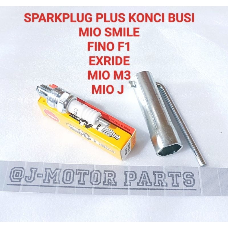 SPARKPLUG PLUS KUNCI BUSI MIO SMILE MIO SPORTY FINO LAMA MIO SOUL KARBU NOUVO MIO J MIO GT FINO F1 E