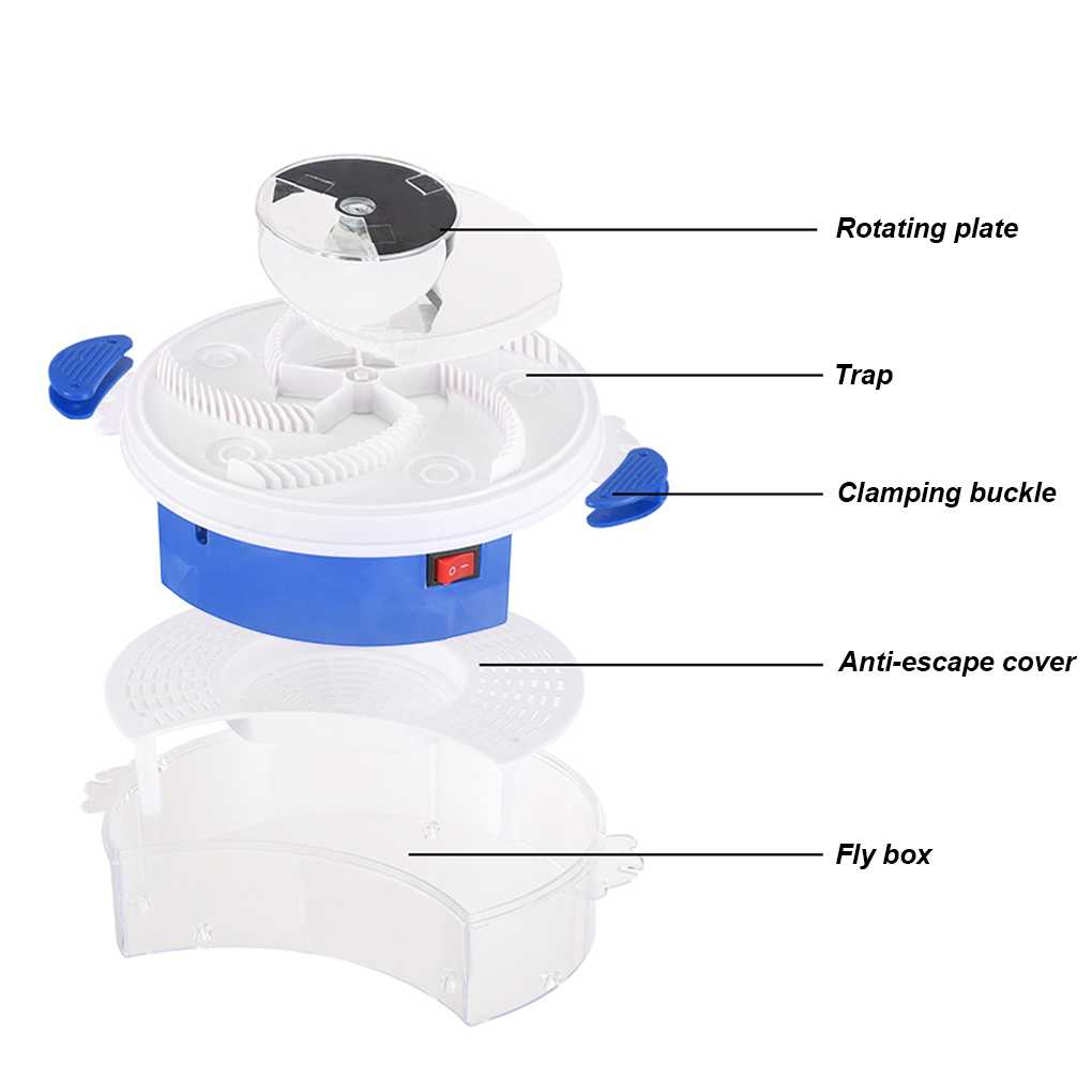 Perangkap Lalat Otomatis Elektrik Fly Cather Killer USB 5V Alat Tangkap Lalat Serangga Tanpa Suara Bising Berkualitas