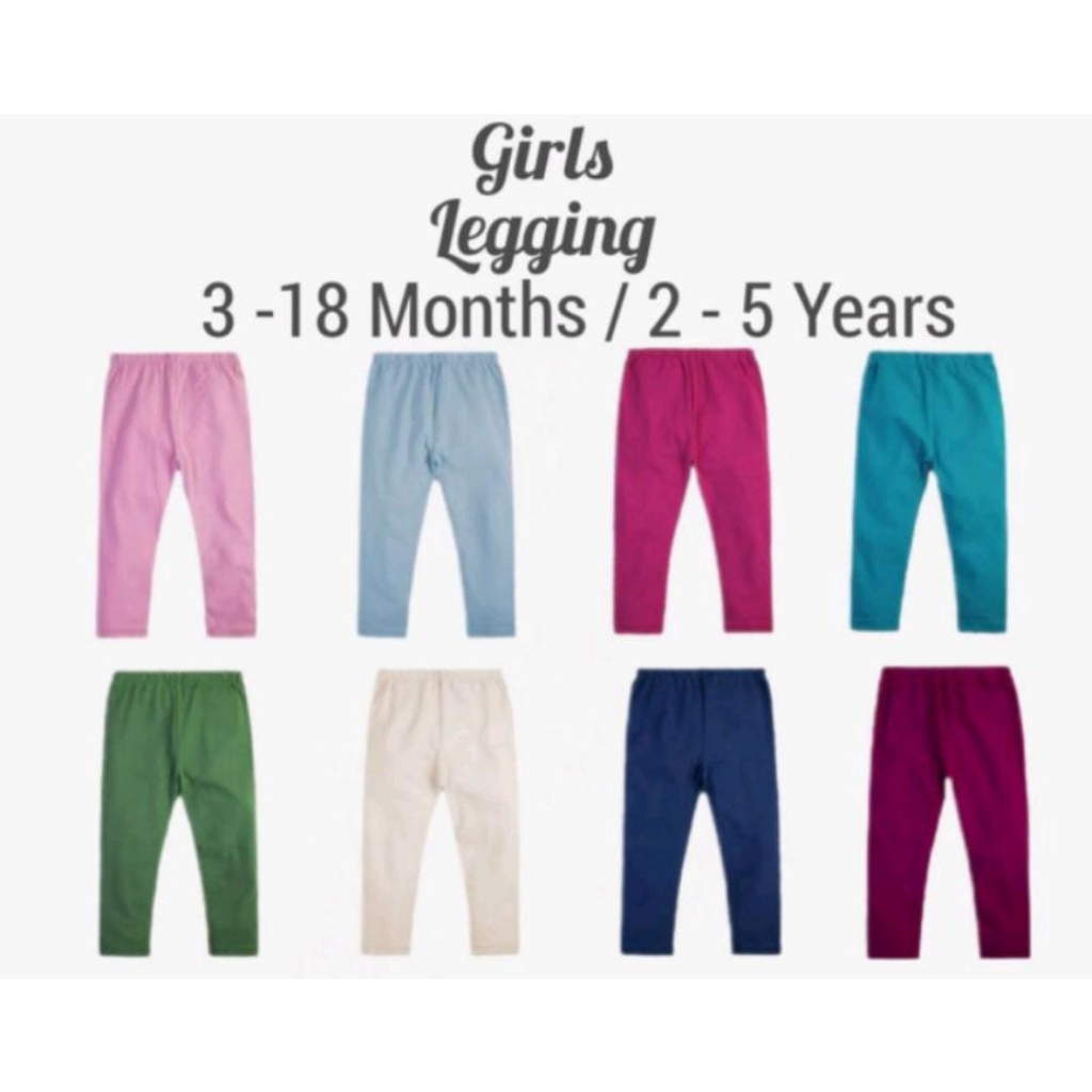 Legging Bayi Anak 3-36 Bulan Polos Motif Velvet