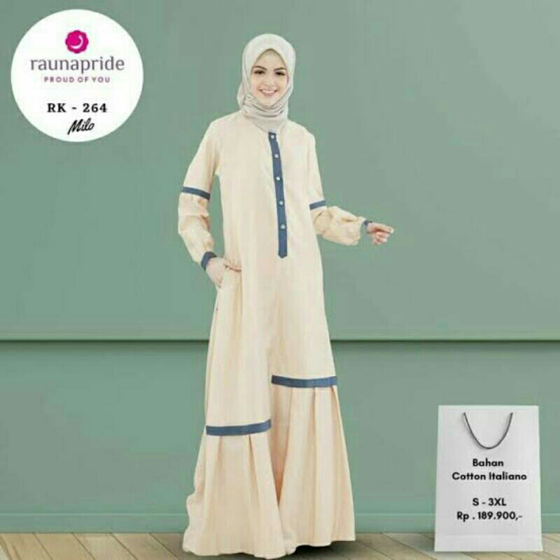 BAJU GAMIS RK 264 MILO BY RAUNA
