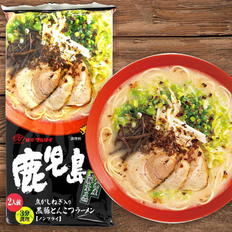 [Isi 2 pcs] Marutai Kagoshima Tonikatsu Ramen 185g / Mi Instan Ramen Jepang