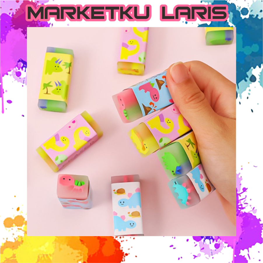 

MKL - Penghapus Pensil Motif Cartoon Little Dinosaur Eraser Learning S071