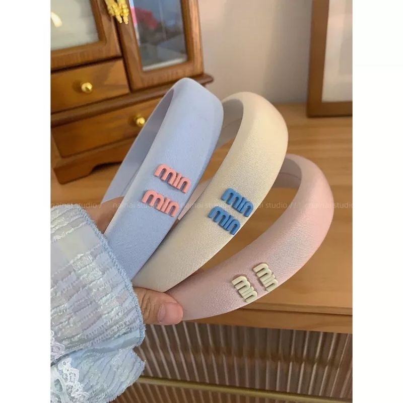 Premium Headband MiuMiu Pastel | READY STOCK SIAP KIRIM | Bando Empuk Premium | Pastel Headband | Bando Perempuan Trend Masa Kini | Bando Cantik | Fashion Headband | Bando Elegan | Korean Hair Style