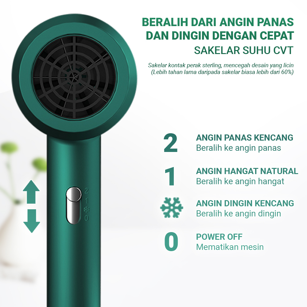 Hair Dryer Pengering Rambut Mini Berkualitas Terbaik &amp; Termurah Desain Elegan Dan Daya Tinggi HB-04