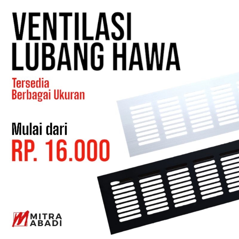 Lubang Hawa / Lobang Ventilasi / Saringan Angin Kotak Aluminium