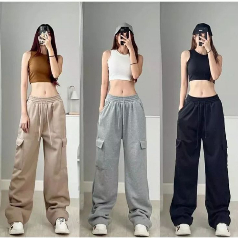 CELANA  JOOY SWEET PANTS CELANA WANITA CARGO - CELANA PANJANG WANITA NTR