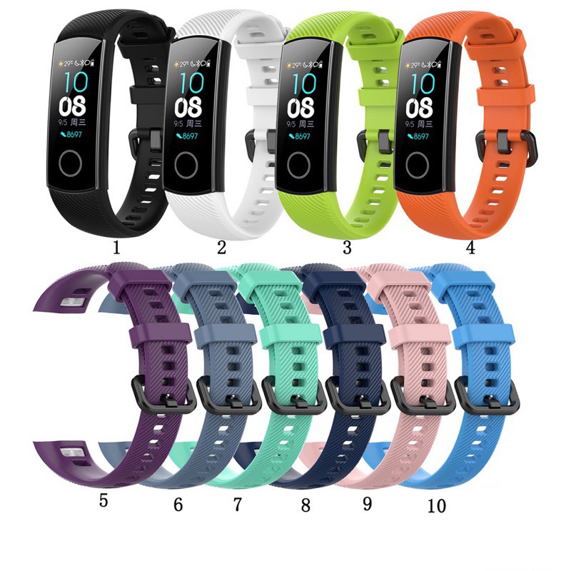 Tali jam silikon Strap Silicone Huawei Honor Band 5 / 4