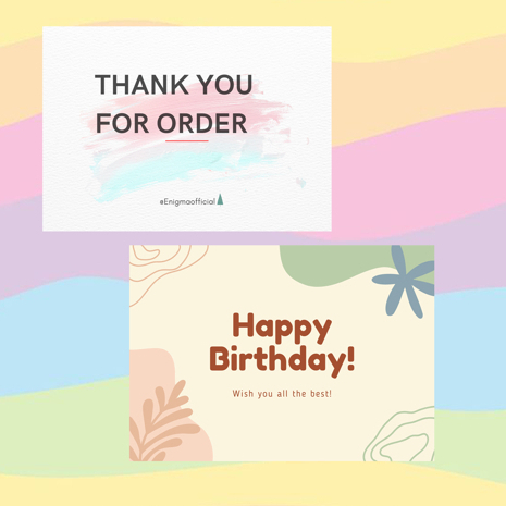 Card Custom - Kartu Ucapan - Kartu Souvenir