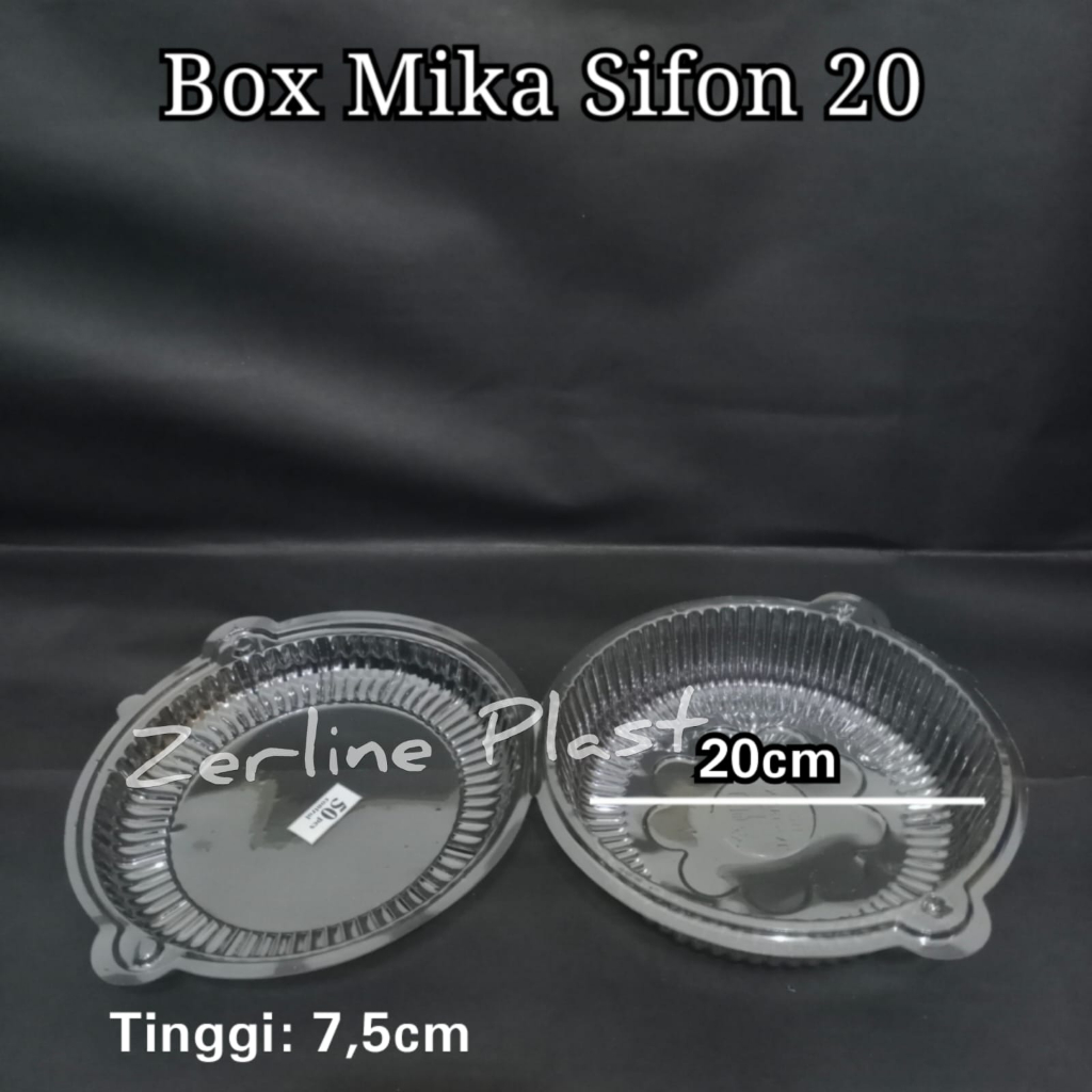 Box Mika Sifon 20 - Box Mika Kue Bolu @50pcs