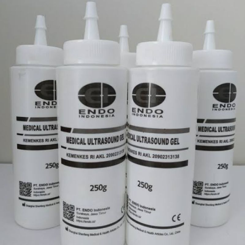 Gel usg ultrasonic gel merek endo 250 gr