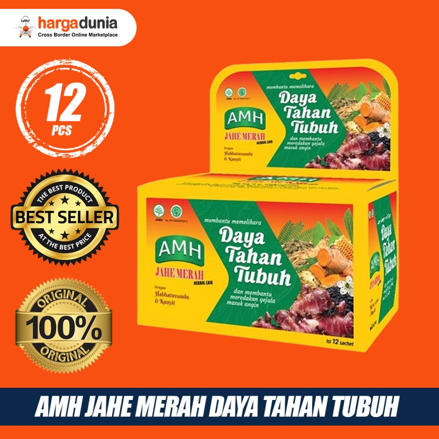 

AMH Jahe Merah - Memelihara Daya Tahan Tubuh - 12 Sachet