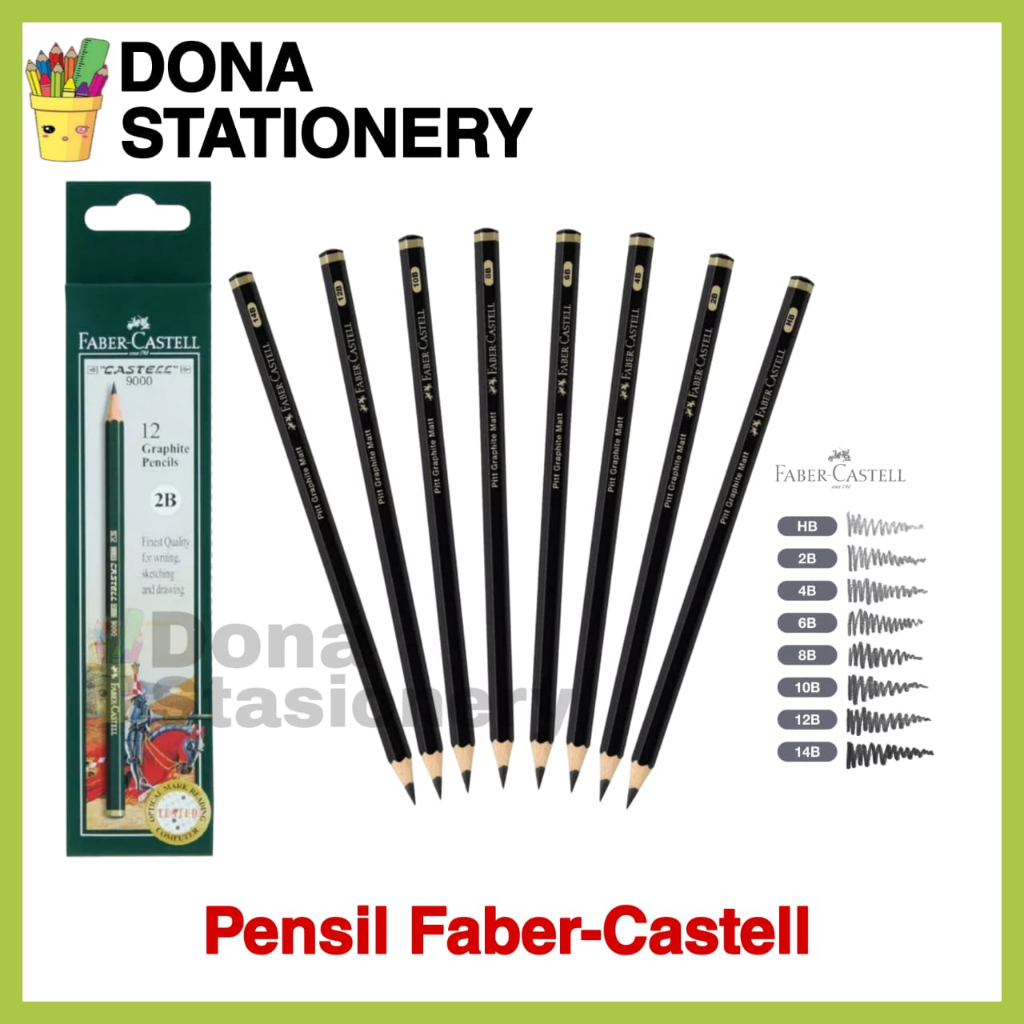 

[ 1 Pcs ] Pensil Faber Castell|Pensil 2B faber Castell|Pensil 2H,PensilH|PensilHB|Pensil3B|Pensil4B|Pensil5B|Pensil6B|Pensil7B|Pensil8B