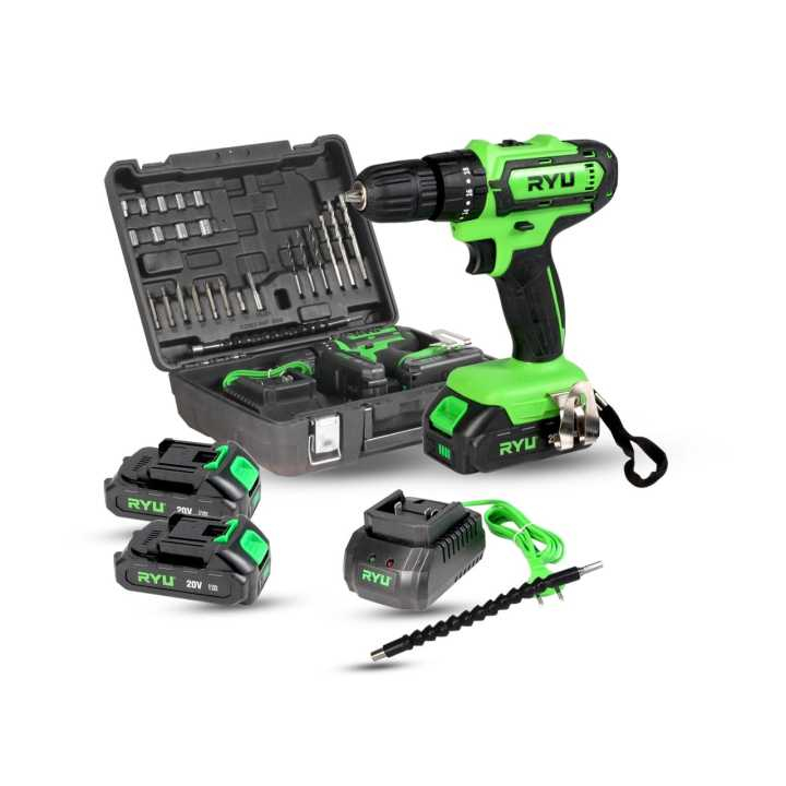 CORDLESS IMPACT DRILL RYU RCI20V MESIN BOR BATRE