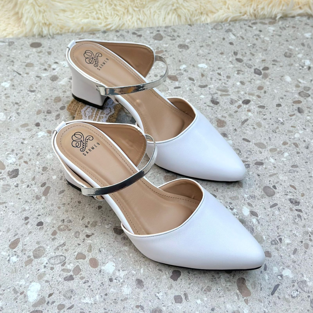 SARMER - MILECA HEELS WHITE