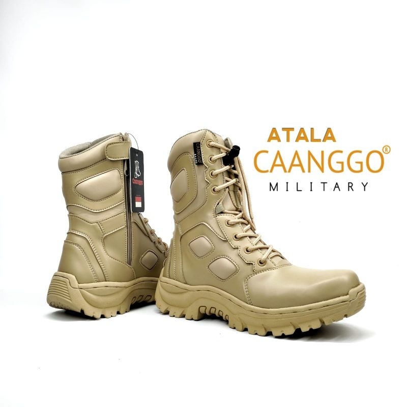Caanggo - Sepatu pdl tactical boots safety cream C-4TL