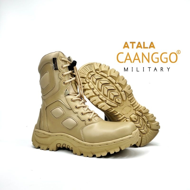 Caanggo - Sepatu pdl tactical boots safety cream C-4TL